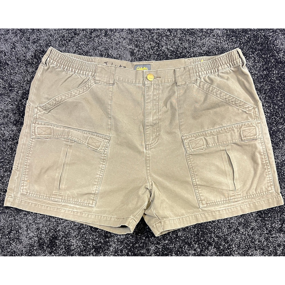 Cabela's Mens Elastic Waist Cargo Shorts Outdoor Casual‎ Size 42